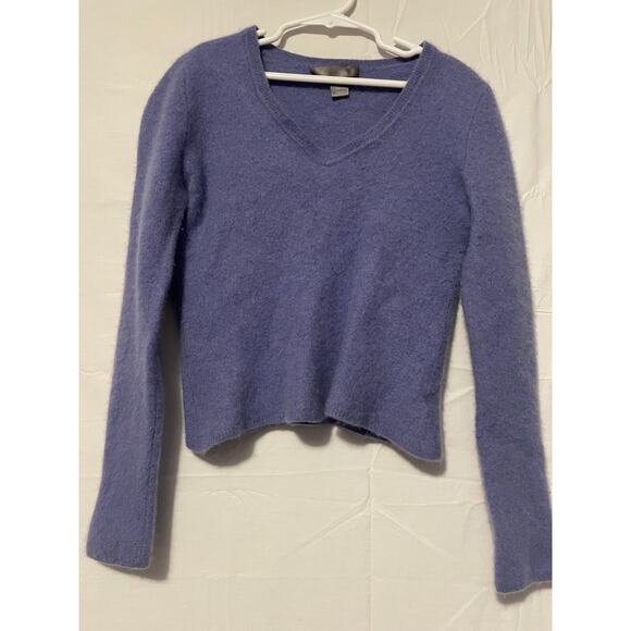 Charter Club Size M Womens Blue / Indigo 2-Ply 100% Cashmere Pullover Sweater - Picture 1 of 6